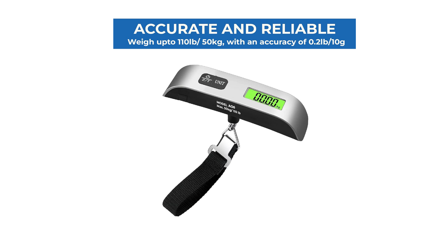 Electronic Hanging Luggage Scale with LCD Display – Portable and Accurate Travel Suitcase & Hand Luggage Weight Monitor